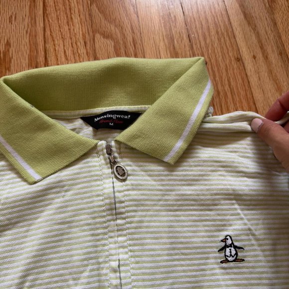 Munsingwear Green Golf Collared Top - Picture 2 of 3